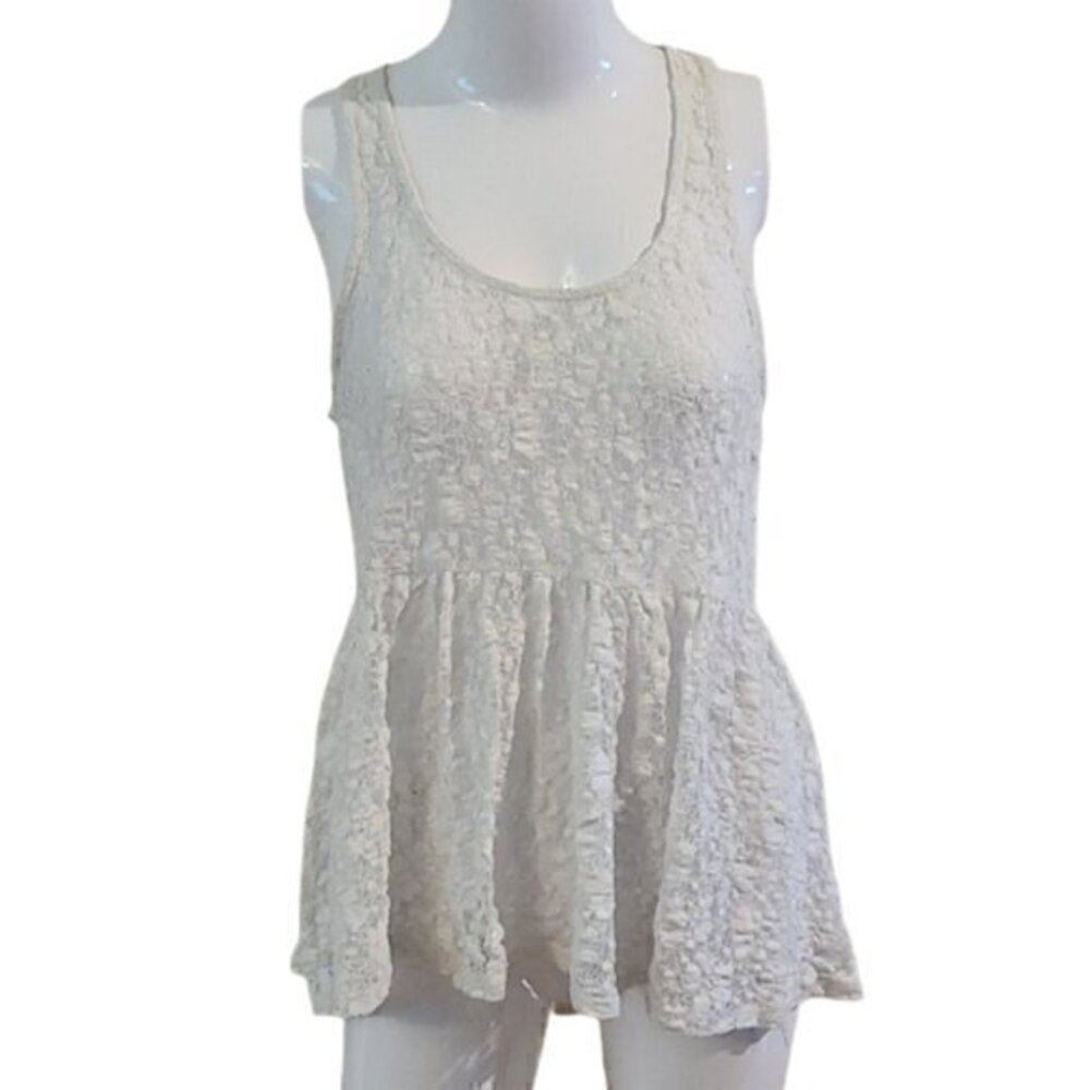 [Mudd] Lace Flowy Tank - Size L